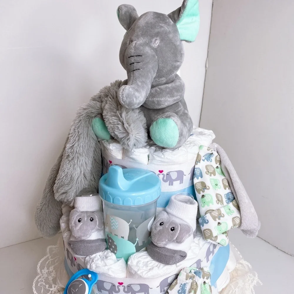 Elephant Diaper Cake